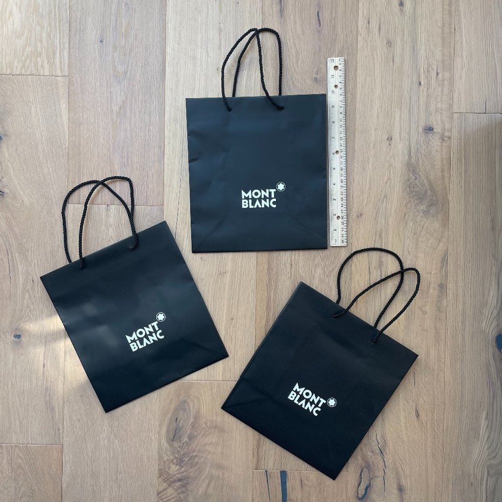 Set of 3 Mont Blanc shopping bags
